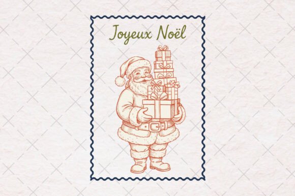 Christmas Santa Frame Hand-drawn PNG Illustrations Review