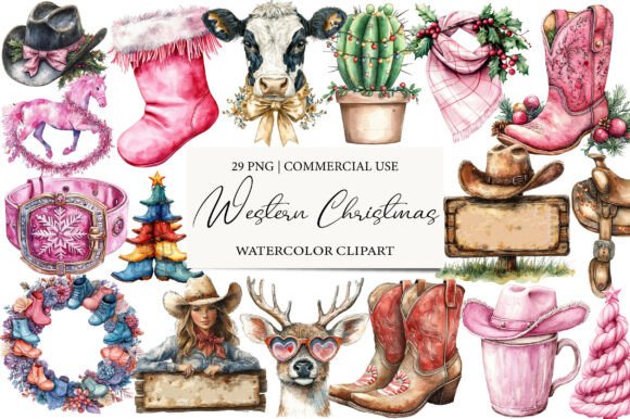 Coquette Western Christmas Sublimation: A Brand Designer’s Review of the Illustrations