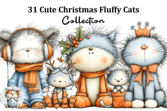 Cute Christmas Fluffy Cats Sublimation Review