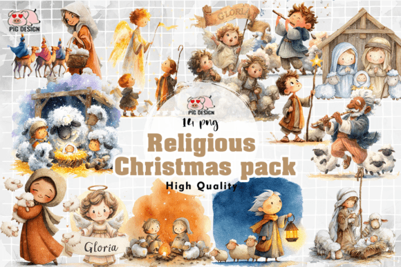 Religious Christmas Pack PNG: A Designer’s Review for Illustrations