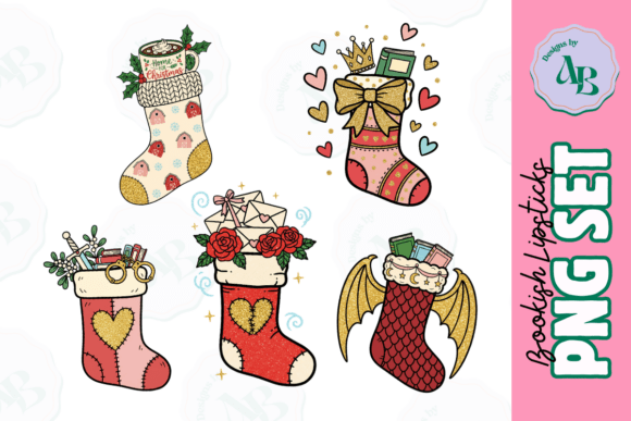 Romance Bookish Tropes Christmas PNG Set: A Designer’s Review for Seasonal Illustrations