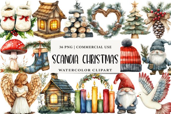 Scandia Christmas Clipart Review